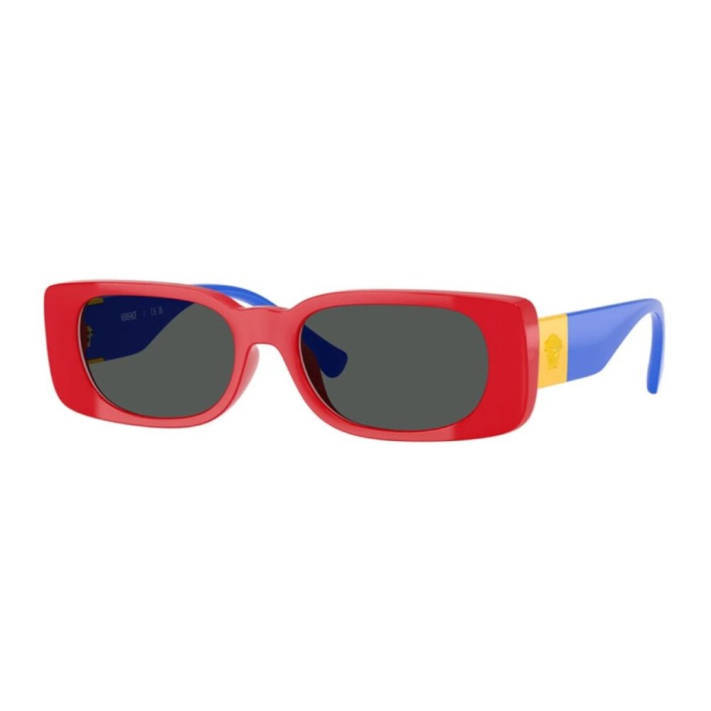 NEW VERSACE SUNGLASSES RED/DARK GRAY KIDS EYEWEAR VERSACE